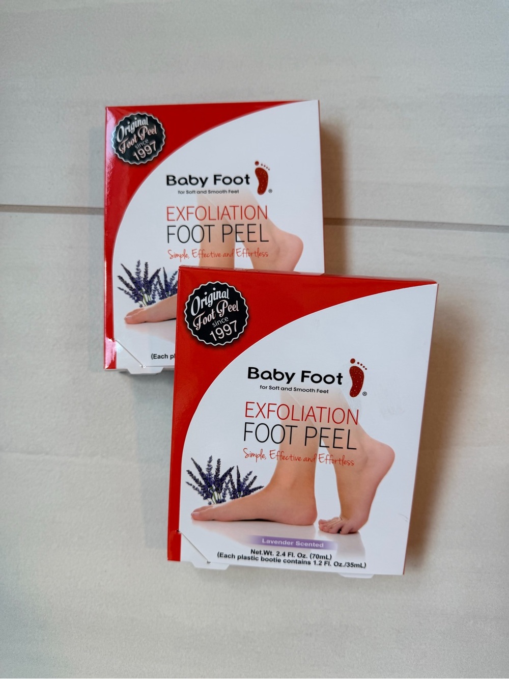 NWT Baby Foot Exfoliation Foot Peel, Lavender Scented